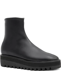 Amalfi Ermanno Stretch Leather Platform Booties