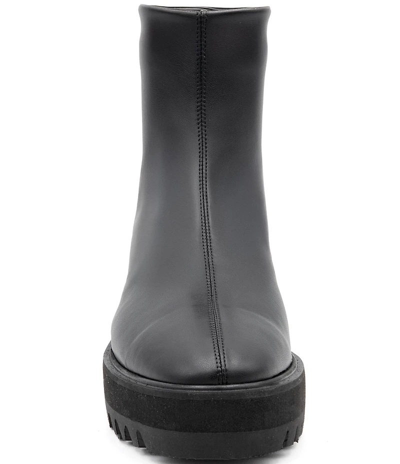 Amalfi Ermanno Stretch Leather Platform Booties