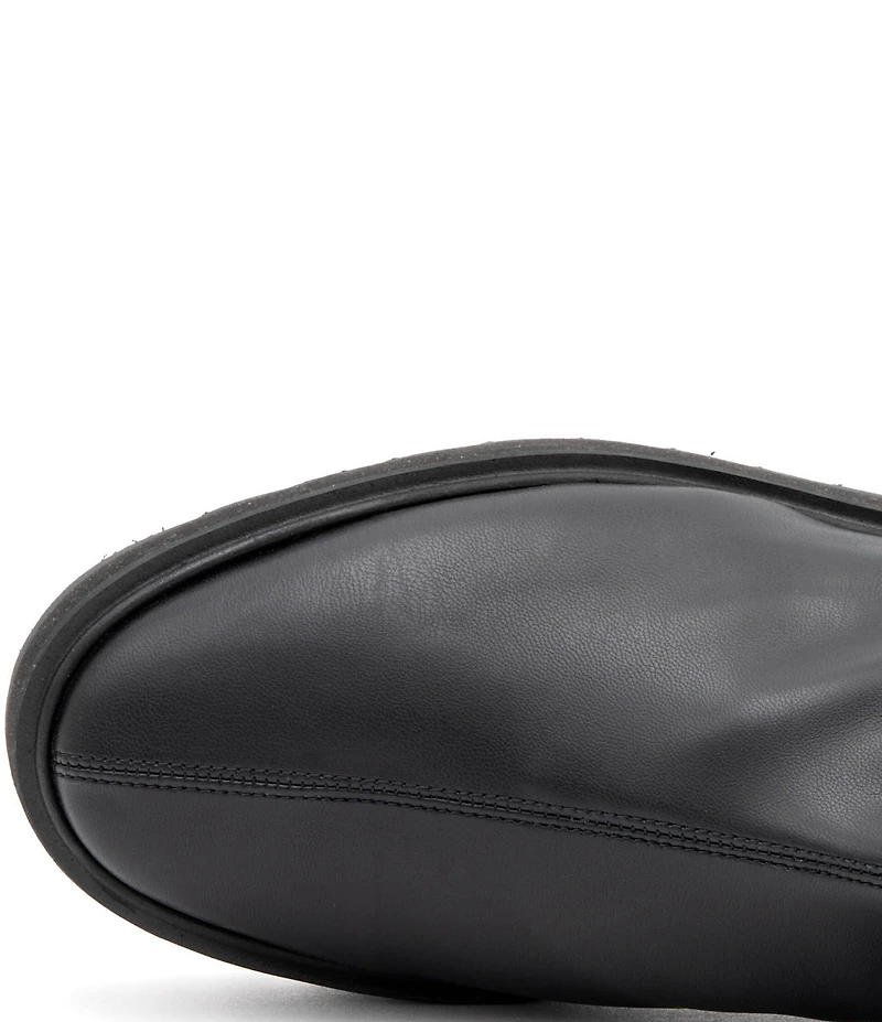 Amalfi Ermanno Stretch Leather Platform Booties