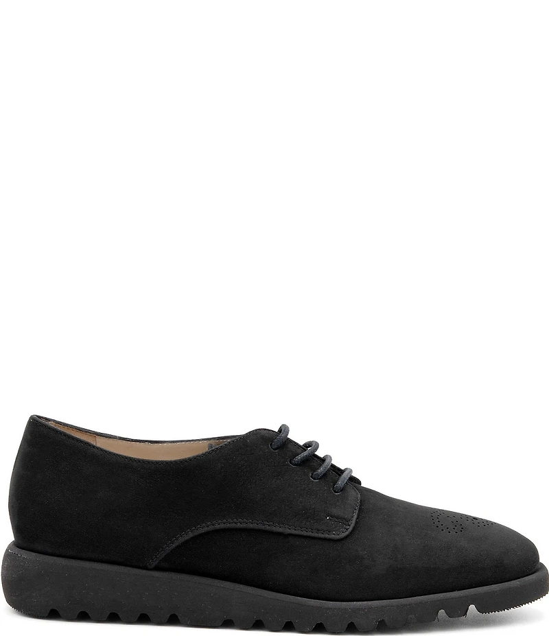 Amalfi Esatta Perforated Suede Lug Oxfords