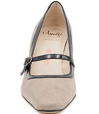 Amalfi Flavio Suede Mary Jane Pumps