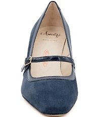 Amalfi Flavio Suede Mary Jane Pumps