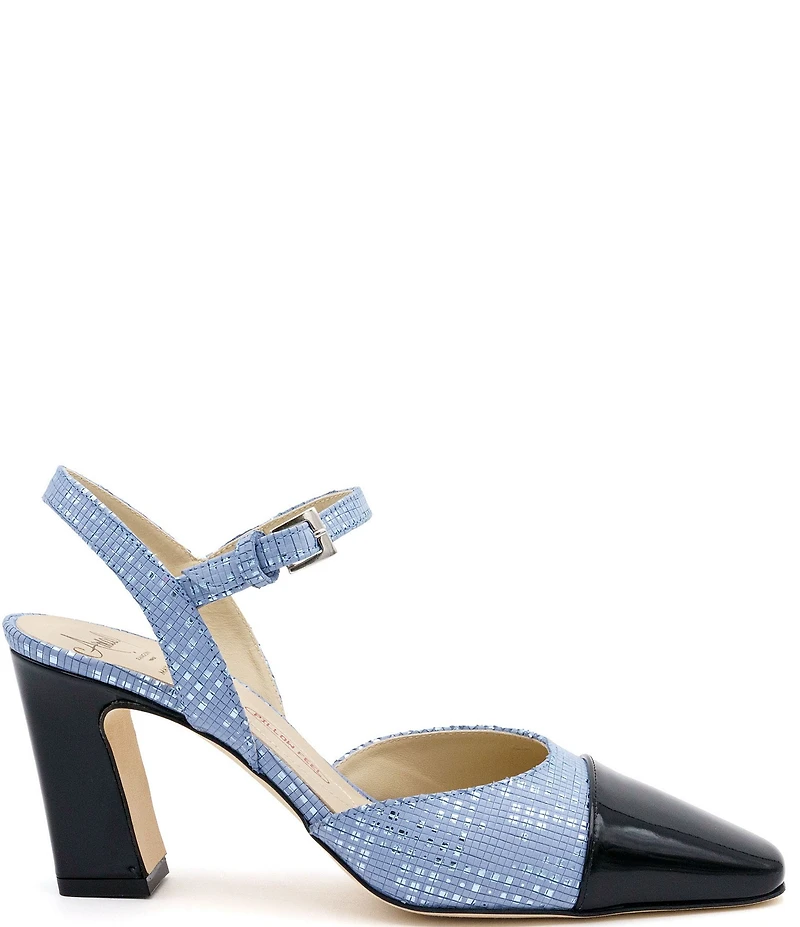 Amalfi Florentia Leather Ankle Strap Pumps