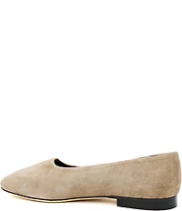 Amalfi Galeone Cashmere Suede Dress Flats