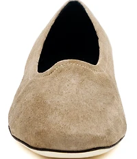 Amalfi Galeone Cashmere Suede Dress Flats
