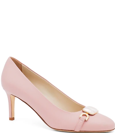 Amalfi Lancetta Leather Ornamented Pumps