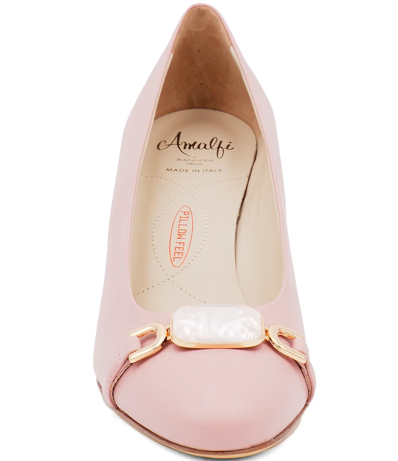 Amalfi Lancetta Leather Ornamented Pumps