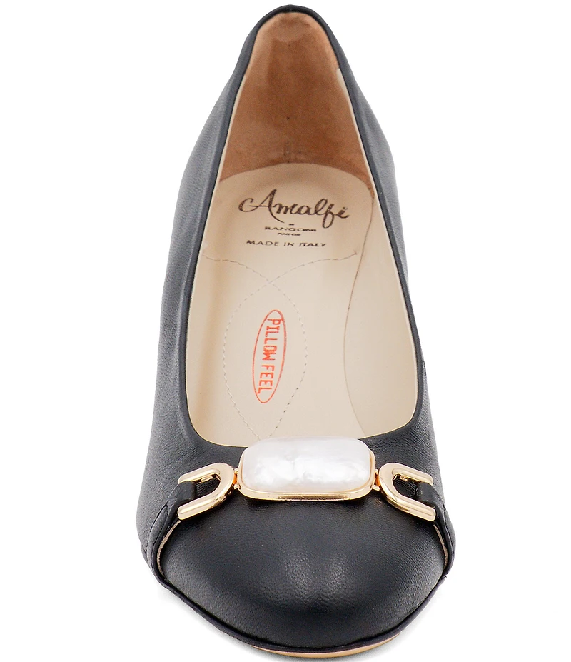 Amalfi Lancetta Leather Ornamented Pumps