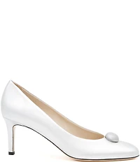 Amalfi Leopolda Leather Ornamented Dress Pumps