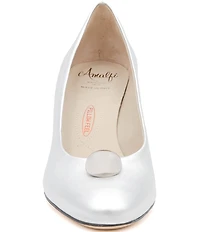 Amalfi Leopolda Leather Ornamented Dress Pumps