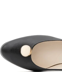 Amalfi Leopolda Leather Ornamented Dress Pumps