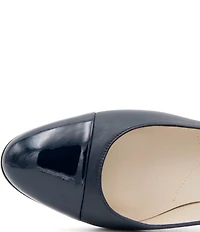 Amalfi Lilli Leather Mary Jane Patent Cap Toe Pumps