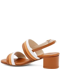 Amalfi Macedonia Leather Slingback Sandals