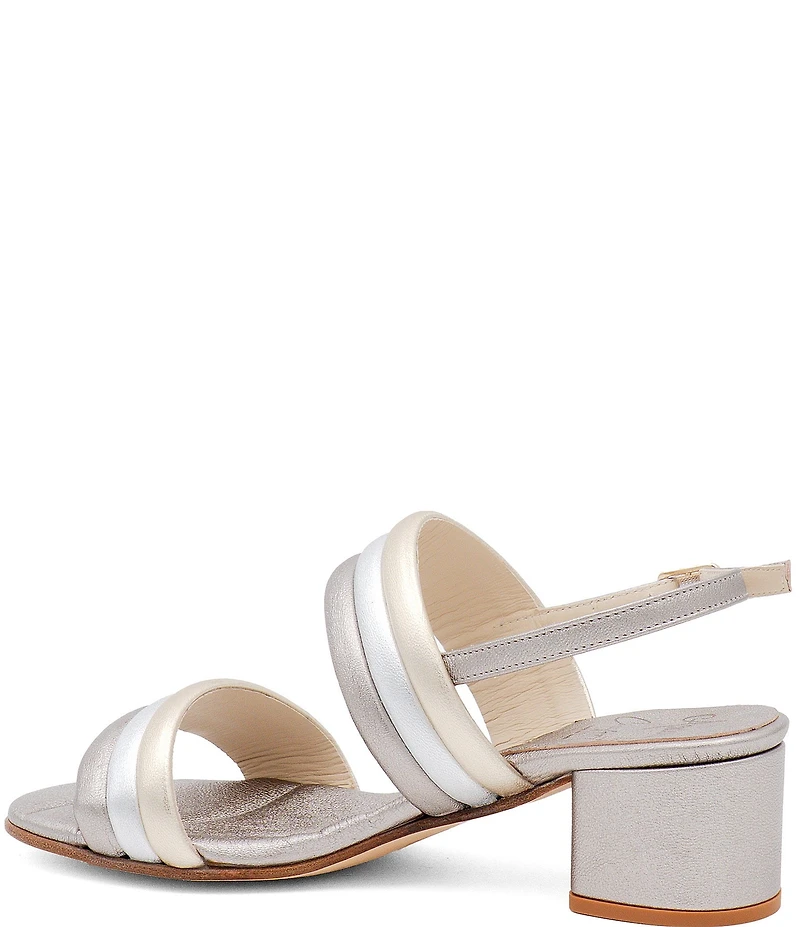 Amalfi Macedonia Leather Slingback Sandals