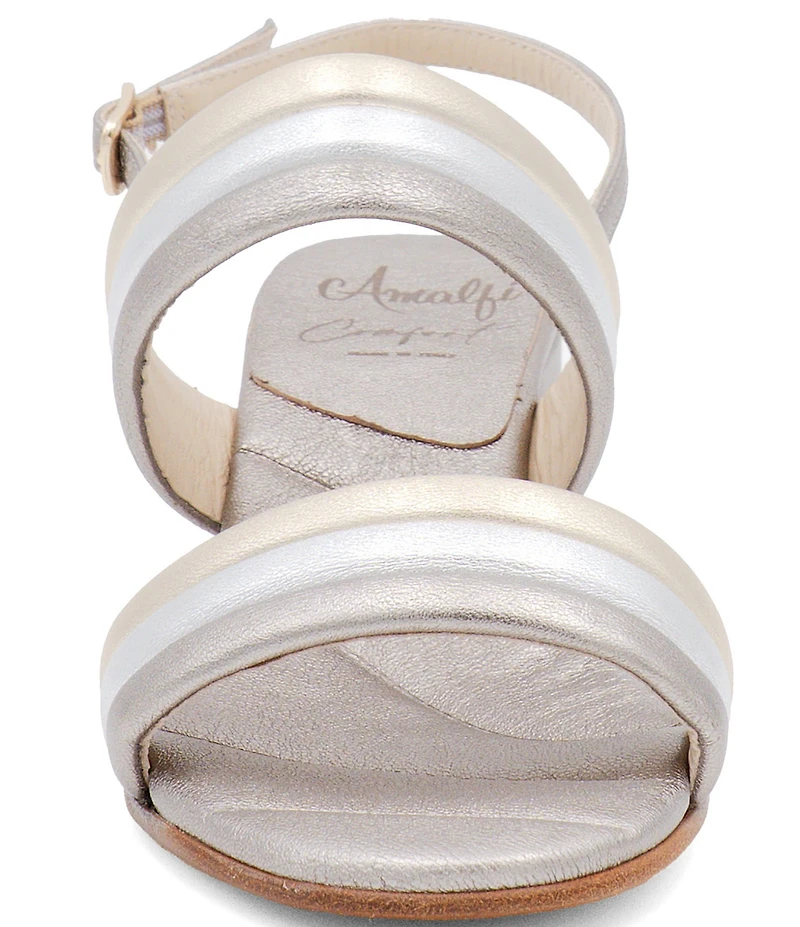 Amalfi Macedonia Leather Slingback Sandals