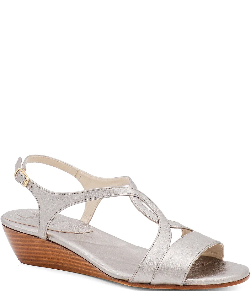 Amalfi Mago Leather Criss Cross Dress Sandals