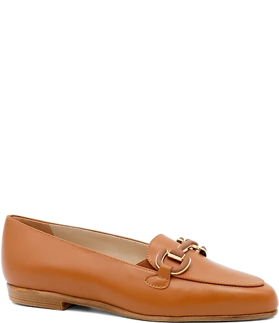 Amalfi Obliquo Leather Bit Buckle Loafers