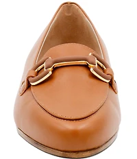 Amalfi Obliquo Leather Bit Buckle Loafers