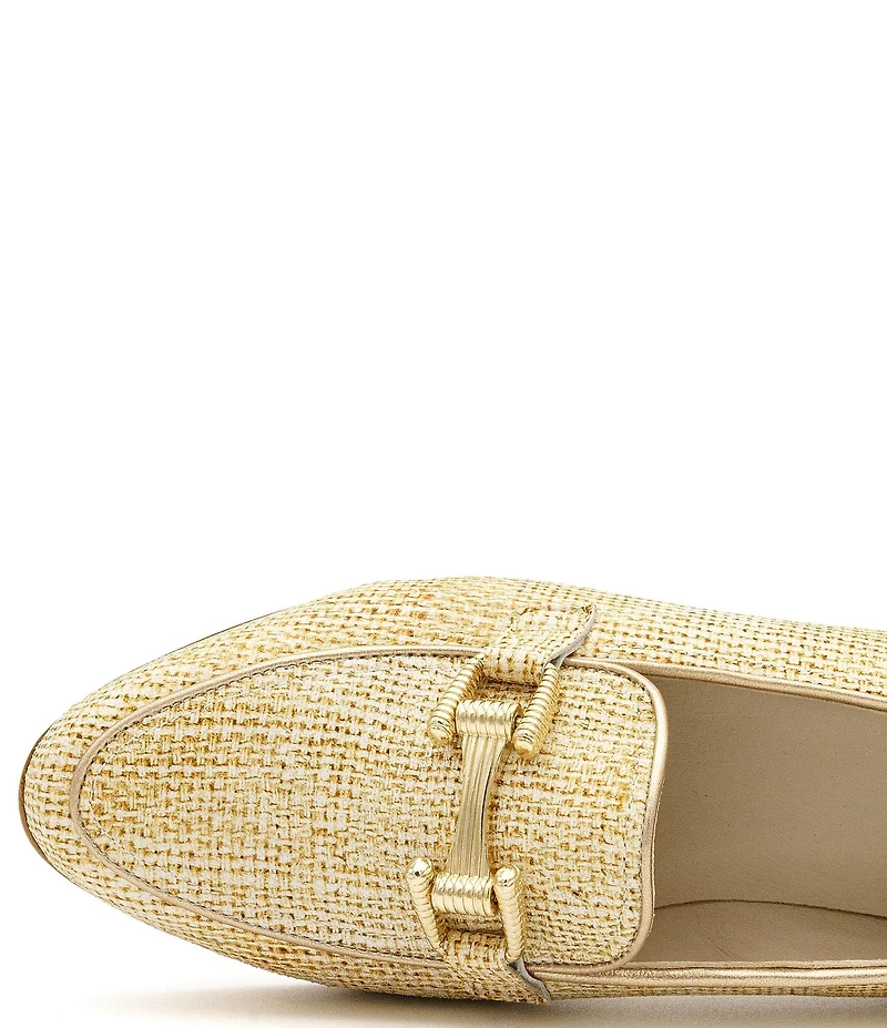 Amalfi Ode Leather Bit Buckle Detail Loafers