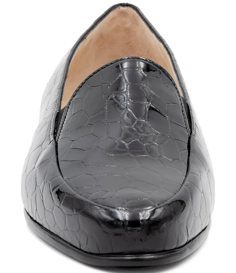 Amalfi Osiride Croco Printed Leather Dress Loafers