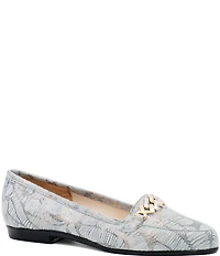 Amalfi Oste Leather Chain Loafers