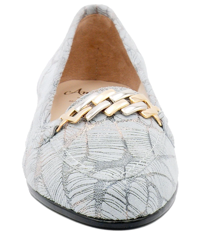 Amalfi Oste Leather Chain Loafers