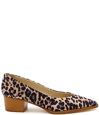 Amalfi Pacifico Leather Leopard Print Pumps