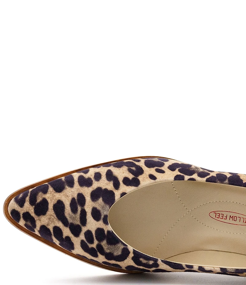 Amalfi Pacifico Leather Leopard Print Pumps