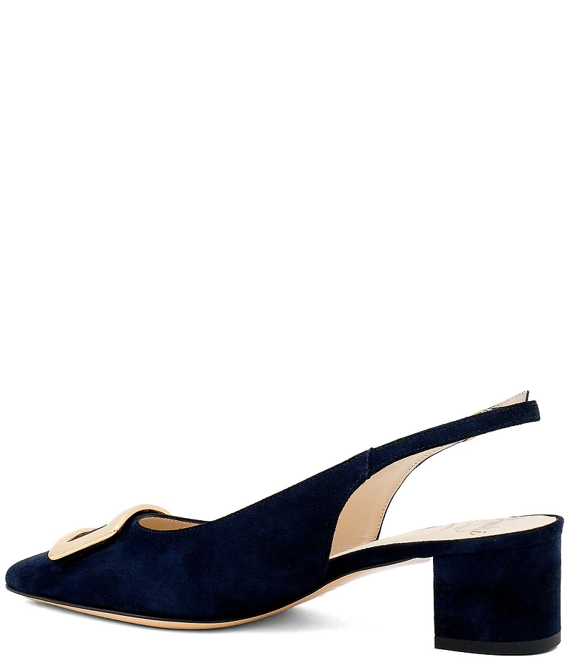 Amalfi Padrino Suede Ornamented Slingback Pumps