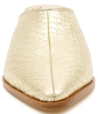 Amalfi Pensiero Woven Metallic Leather Mules