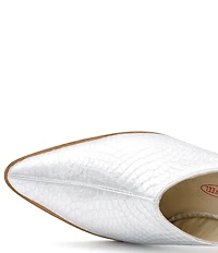 Amalfi Pensiero Woven Metallic Leather Mules