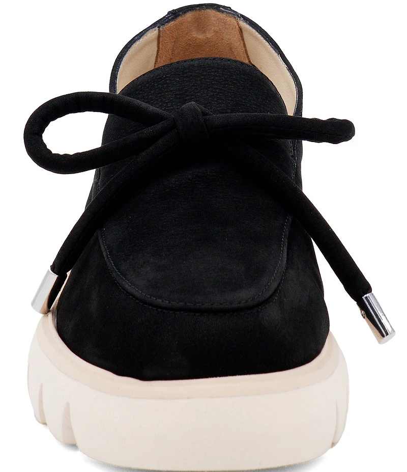 Amalfi Rana Suede Bow Detail Platform Loafers