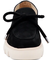 Amalfi Rana Suede Bow Detail Platform Loafers