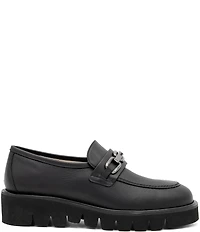 Amalfi Rimini Leather Chain Link Hardware Loafers
