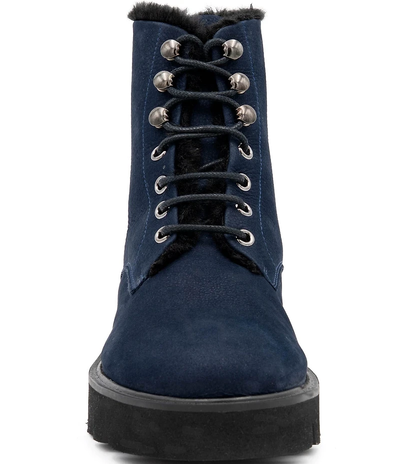 Amalfi Rivoli Nubuck Suede Lace Up Platform Booties