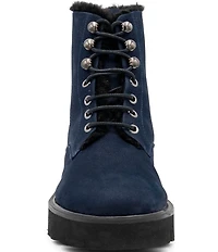 Amalfi Rivoli Nubuck Suede Lace Up Platform Booties