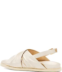 Amalfi Sabbia Leather Banded Slingback Sandals