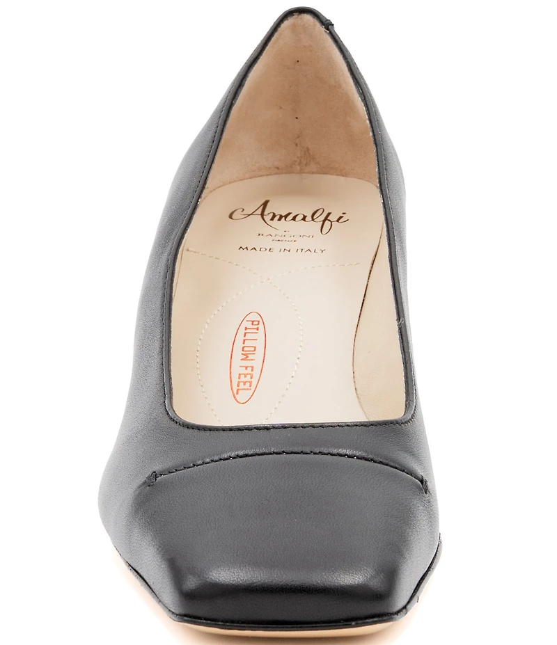 Amalfi Serapide Leather Stitched Vamp Pumps