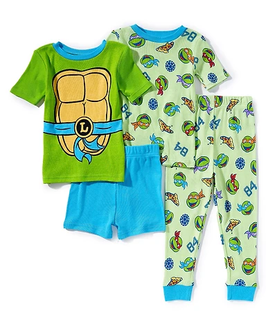 AME Little Boys Ninja Turtles 4-Piece Pajama Set
