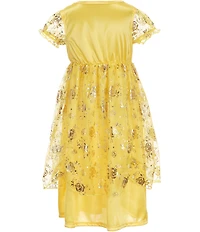 AME Little Girls Short Sleeve Gorgeous Belle Fantasy Gown