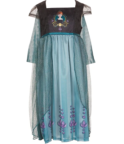 AME Little/Big Girls Short Sleeve Anna Is Royalty Fantasy Gown