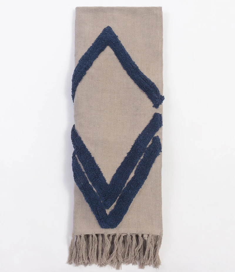Amity Home Acadia Geometric Print Tassele Throw Blanket