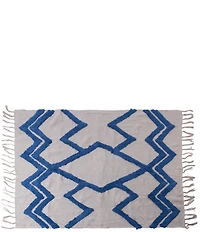 Amity Home Acadia Geometric Print Tassele Throw Blanket