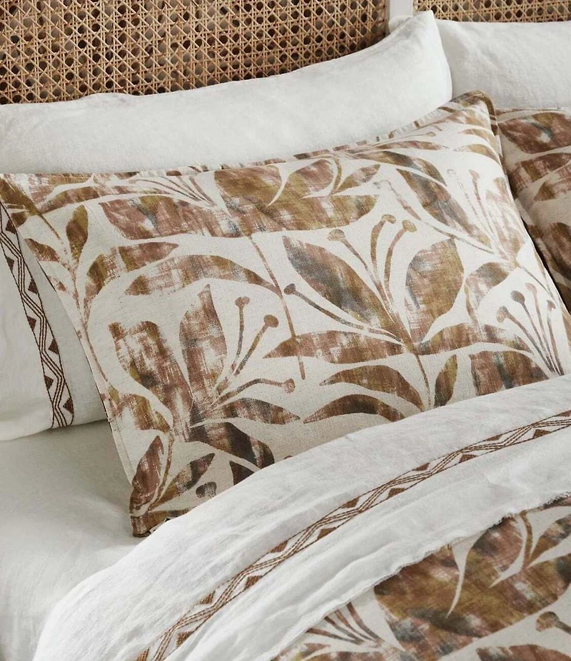 Amity Home Frida Distressed Botanical Print Sham