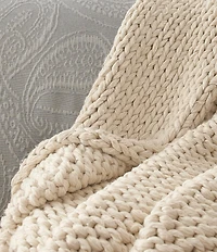 Amity Home Gage Cable Knit Throw Blanket