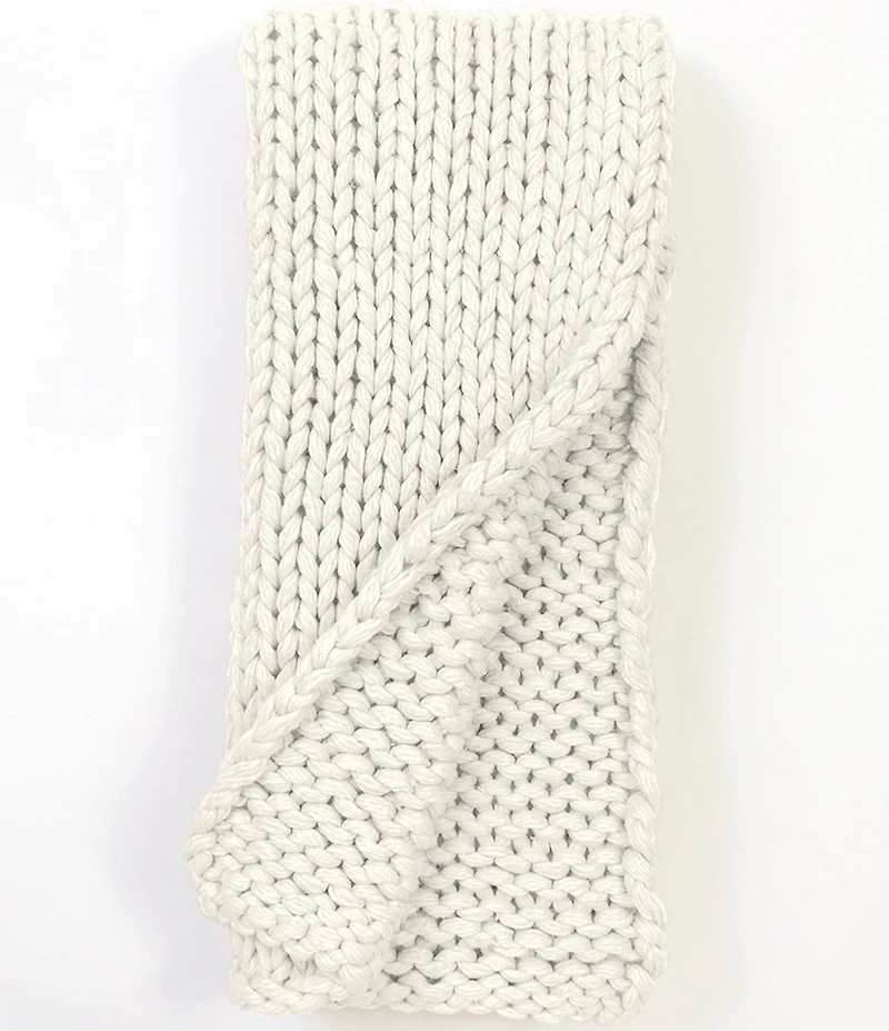 Amity Home Gage Cable Knit Throw Blanket