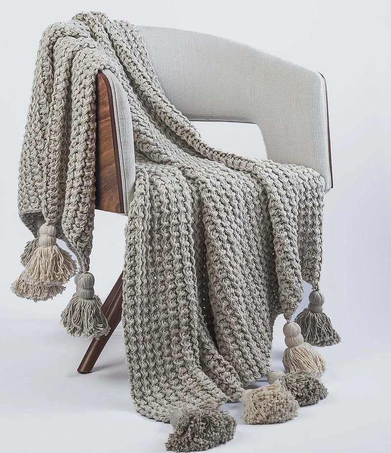 Amity Home Lawrence Chunky Knit Comfort Throw