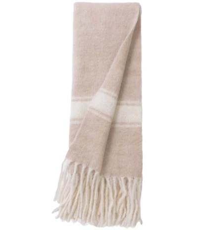 Amity Home Luca Merino Woven Fringed Throw Blanket