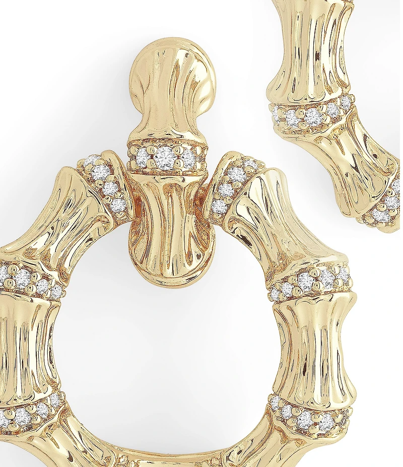 Anabel Aram Bamboo 18K Double Hoop Earrings