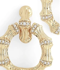Anabel Aram Bamboo 18K Double Hoop Earrings